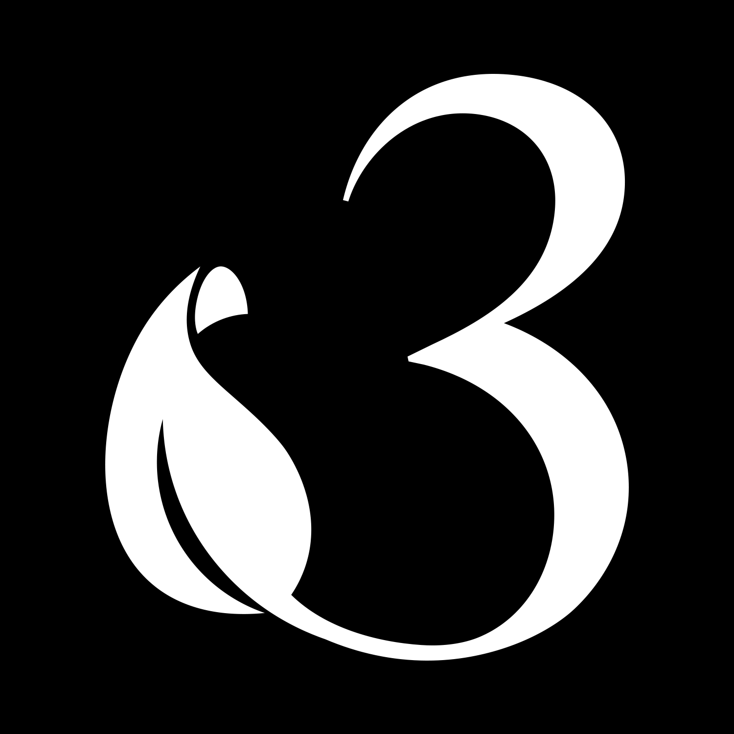 3oud Brand Mark in black & white